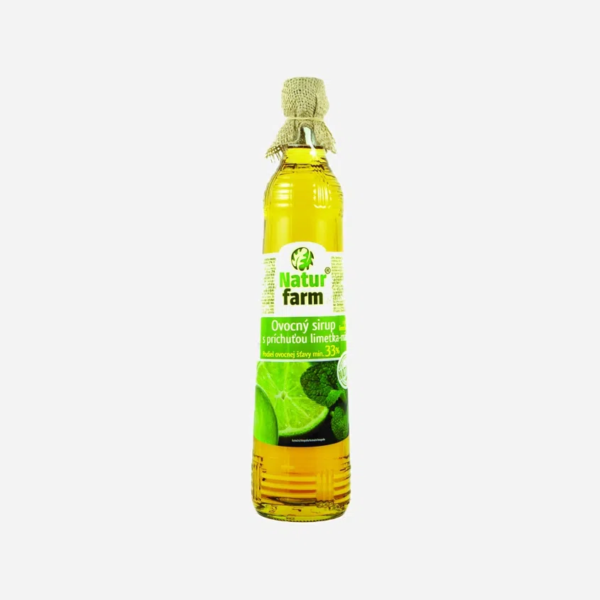 Sirup limetka a máta min. 33% 12 x 700 ml