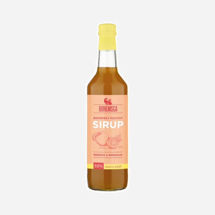 Sirup ovocný broskev a marakuja