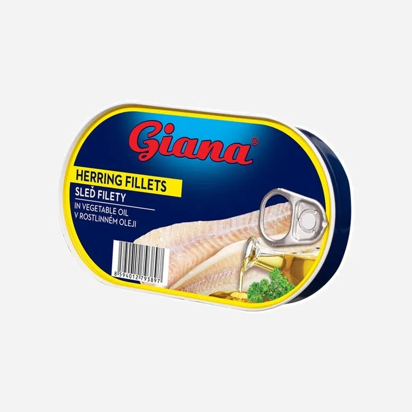 Sleď filety v rostlinném oleji 6 x 170 g