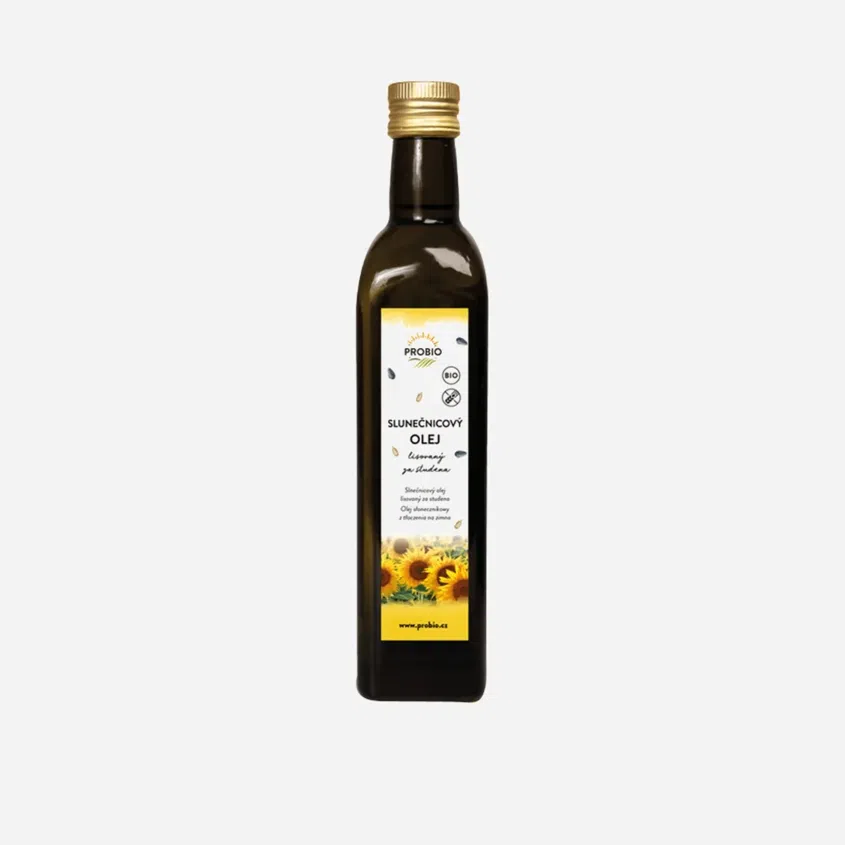 Slunečnicový olej lisovaný za studena 6 x 500 ml