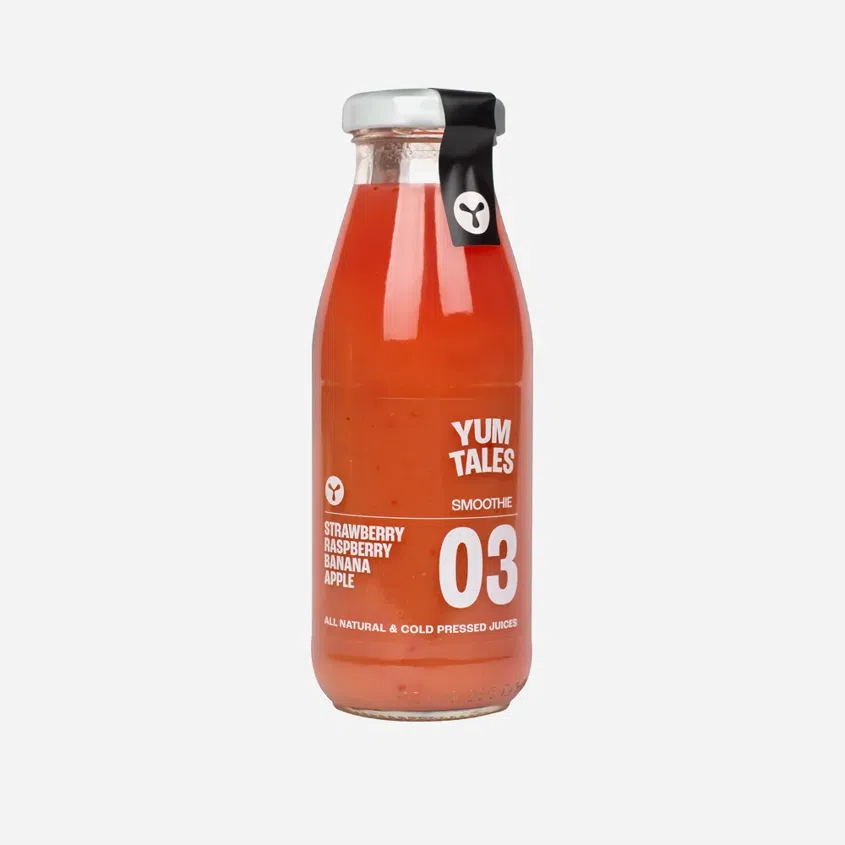 Smoothie jahoda, malina, banán a jablko 12 x 240 ml