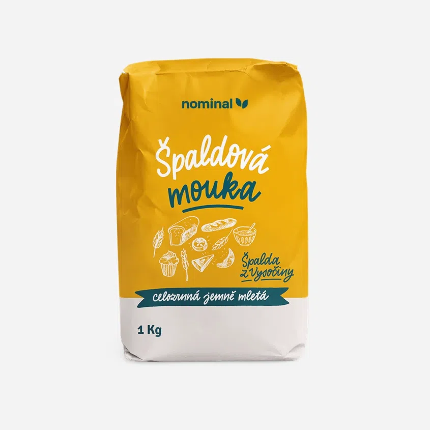 Špaldová mouka – celozrnná, jemně mletá