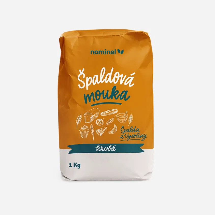 Špaldová mouka hrubá 6 x 1000 g