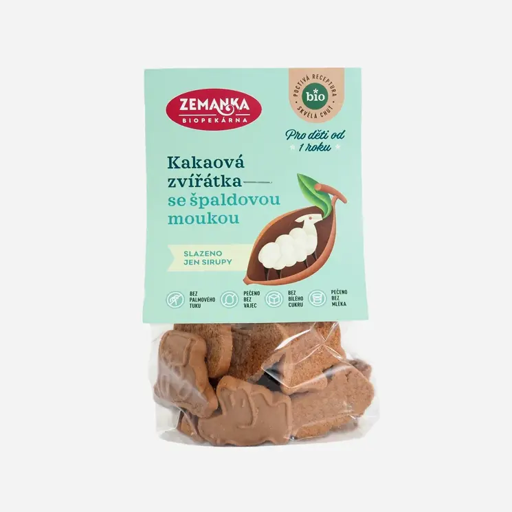 Špaldová zvířátka kakaová BIO 6 x 100 g