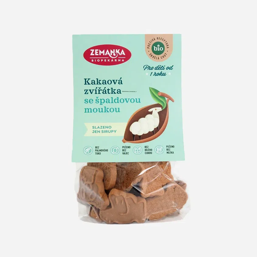 Špaldová zvířátka kakaová BIO 6 x 100 g