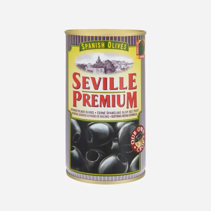 Spanish Olives černé olivy bez pecky 6 x 350 g