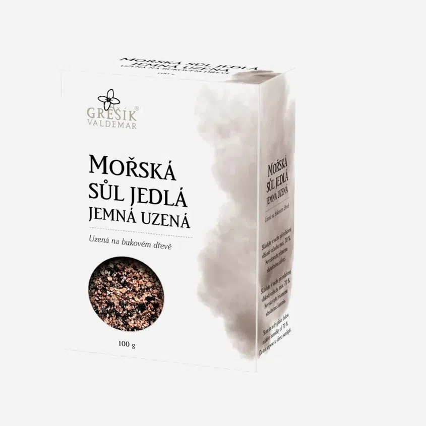 Sůl Mořská jedlá jemná uzená 6 x 100 g