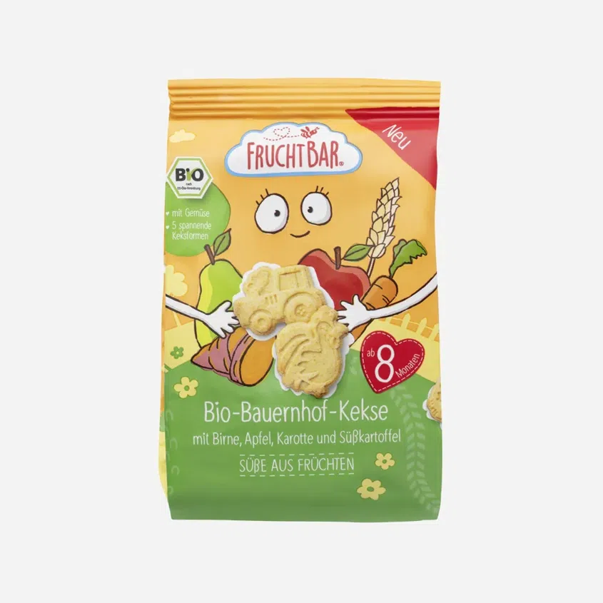 Sušenky Farma - Jablko, hruška, mrkev, batáty BIO 6 x 100 g