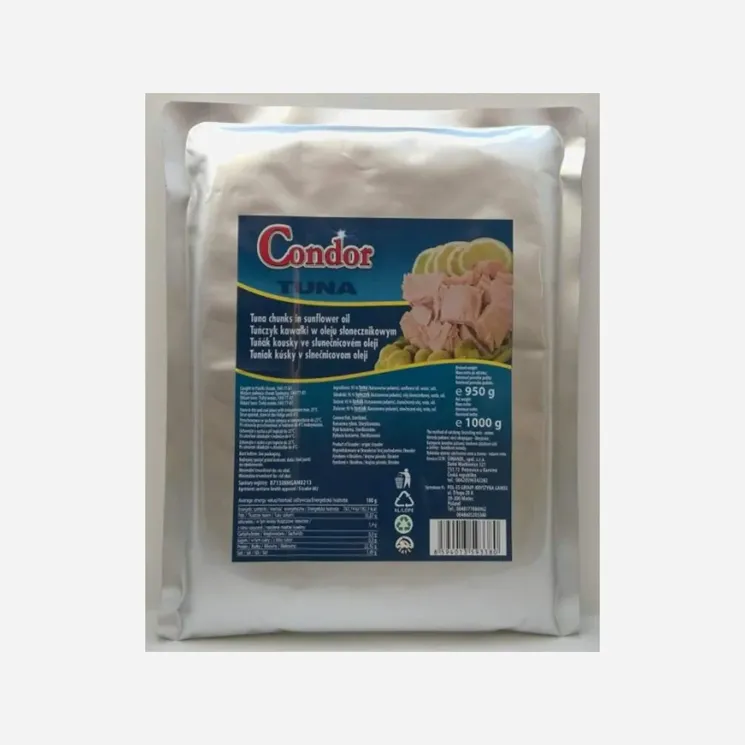 Tuňák kousky ve slunečnicovém oleji - 95% MASA 6 x 1000 g