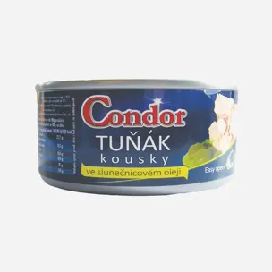 Tuňák kousky ve slunečnicovém oleji (plechovka)
