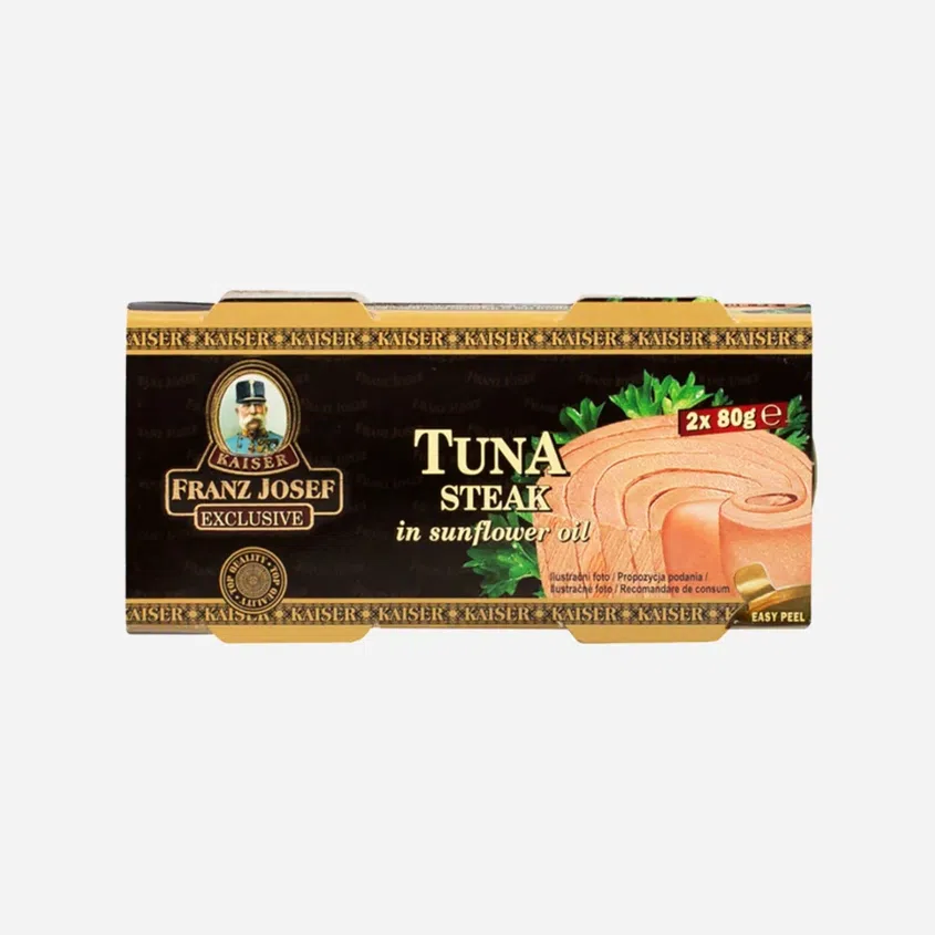 Tuňák steak ve slunečnicovém oleji 2x 6 x 80 g