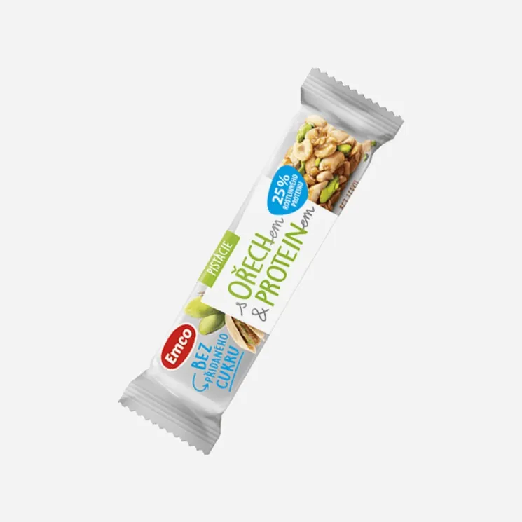 Tyčinka s ořechem a proteinem - pistácie 12 x 35 g