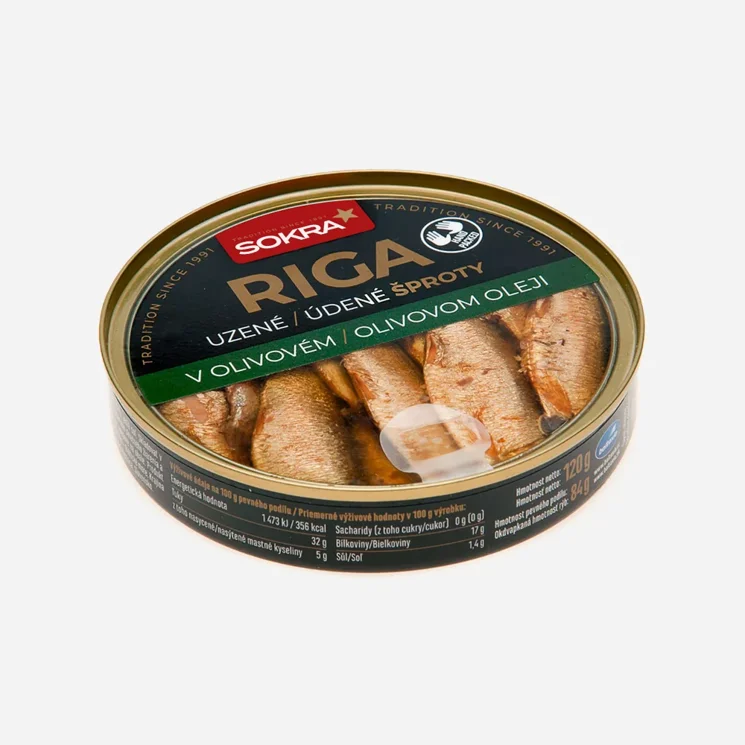 Uzené šproty v olivovém oleji 6 x 120 g