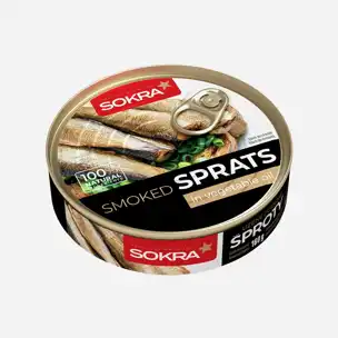 Uzené šproty v rostlinném oleji 6 x 160 g