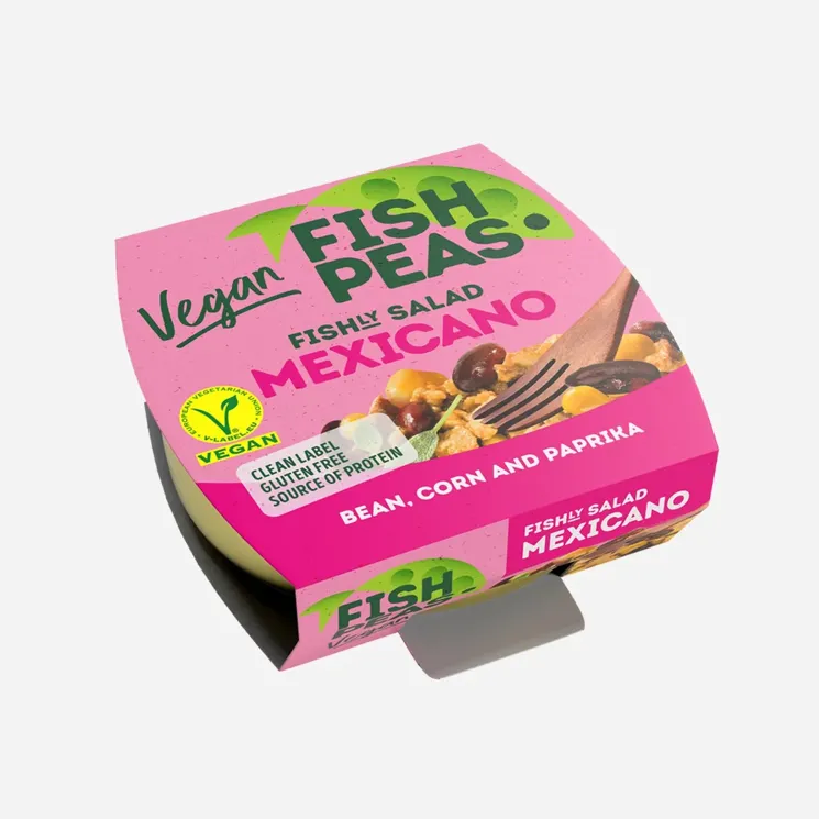 Veganský salát s hrachovou bílkovinou Mexicano 6 x 175 g