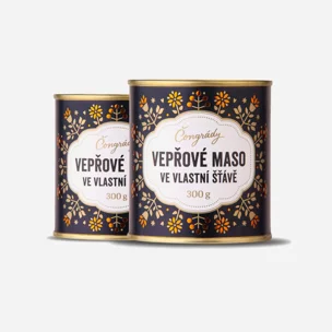 Vepřové maso ve vlastní šťávě 6 x 300 g