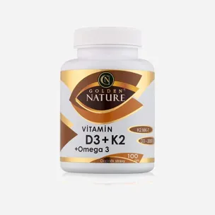 Vitamin D3 2000 I.U. + K2 + MK-7 + Omega 3 100 tablet 6 x 100 tablet