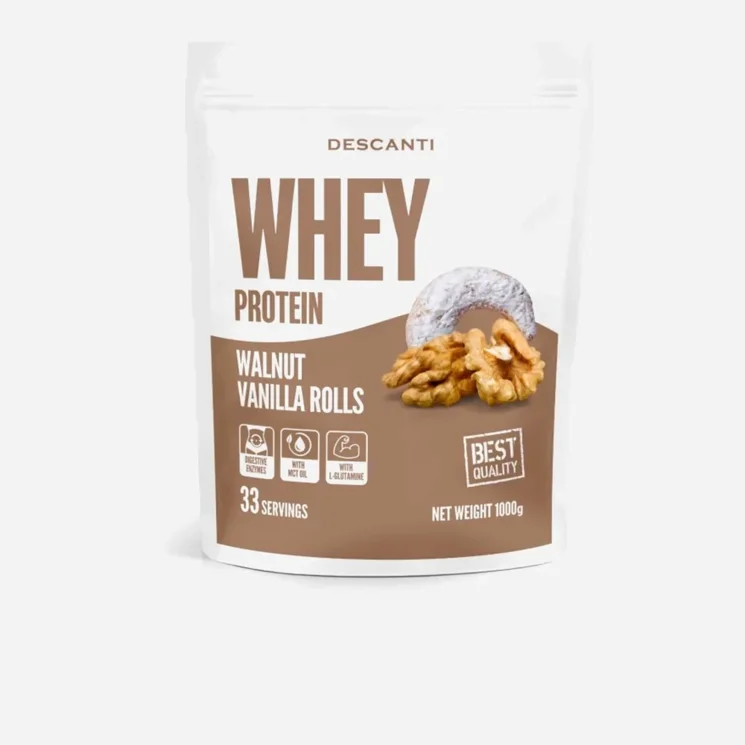 Whey protein Walnut Vanilla Rolls