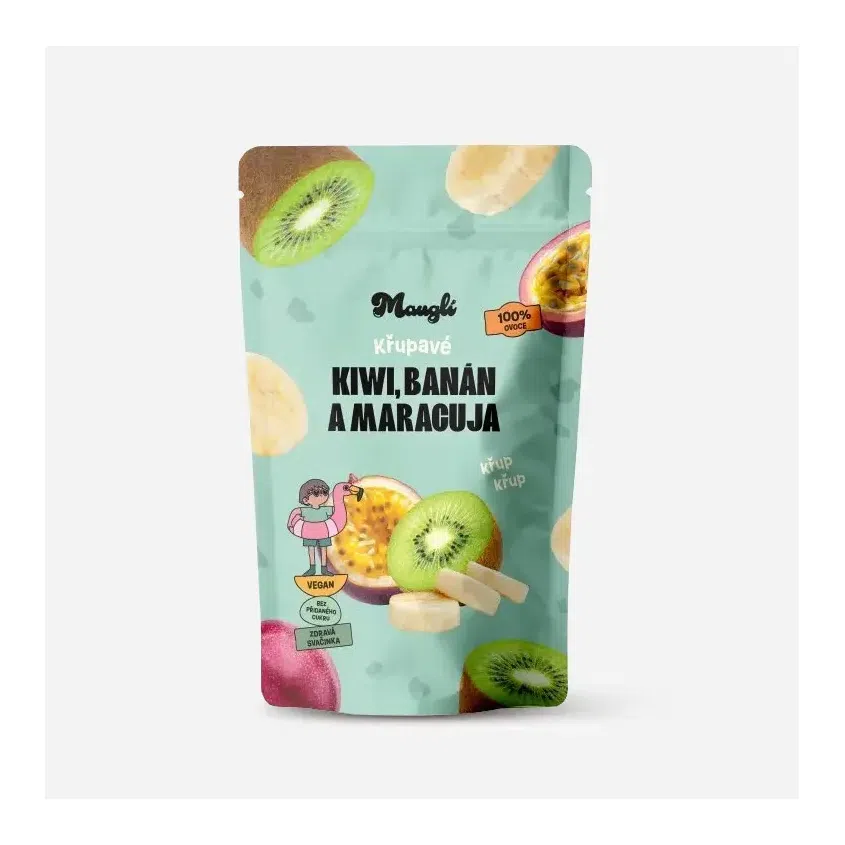 XXL křupavý mix - kiwi, banán a marakuja 5 x 100 g