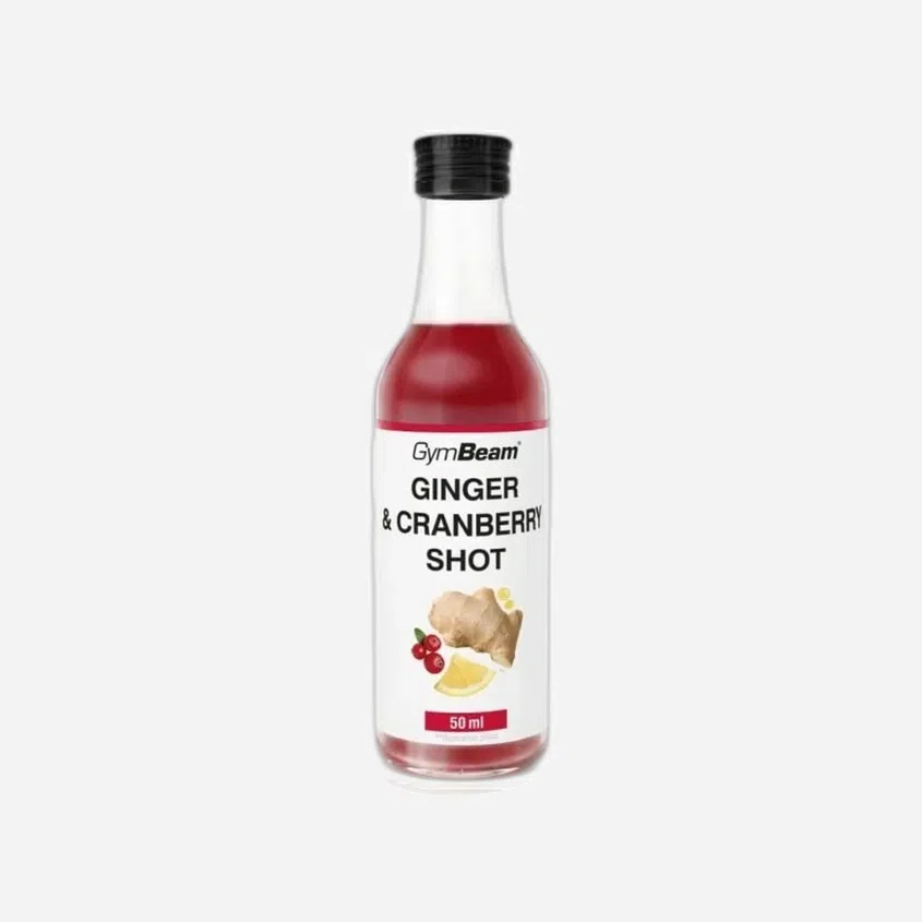 Zázvorový shot s brusinkami