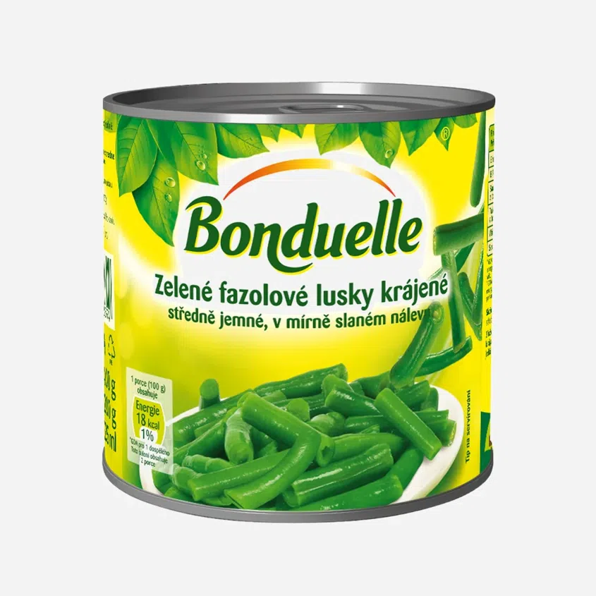 Zelené fazolové lusky krájené 6 x 400 g