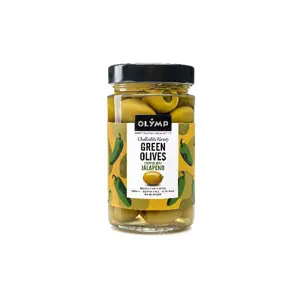Zelené olivy s jalapeno 6 x 320 ml