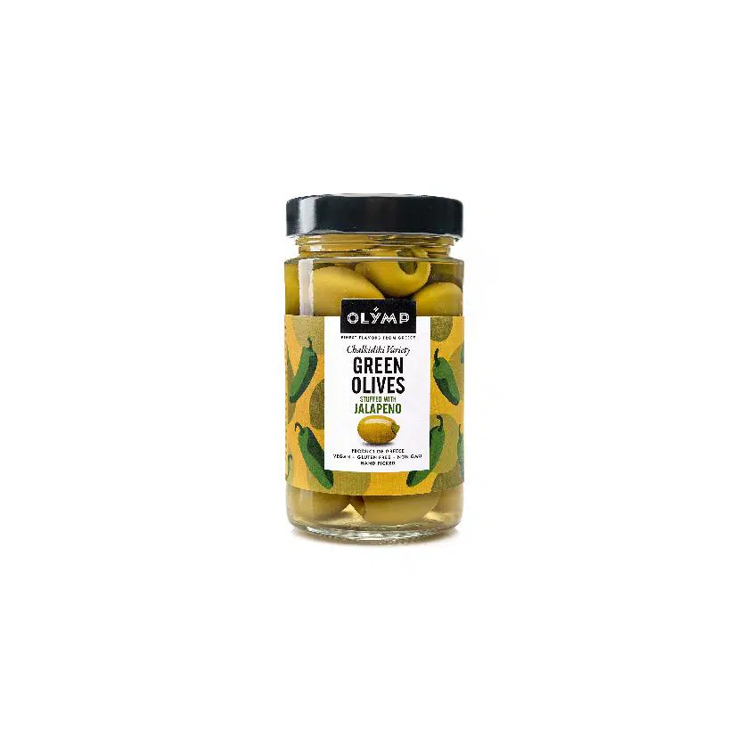 Zelené olivy s jalapeno