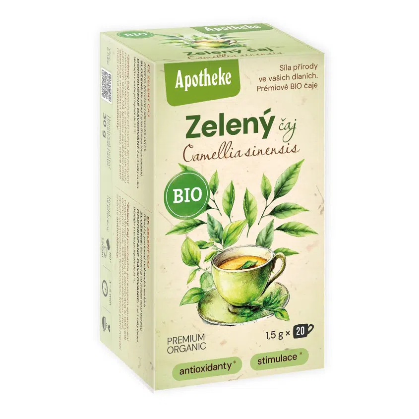 Zelený čaj Camellia Sinensis BIO 6 x 20 sáčků